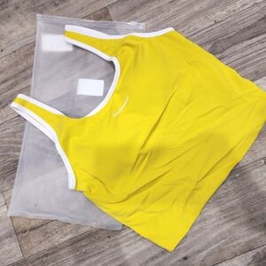 AngiMelo Workout Tops for Women Longline Sports Bra Support Crop Tank Scoop Neck